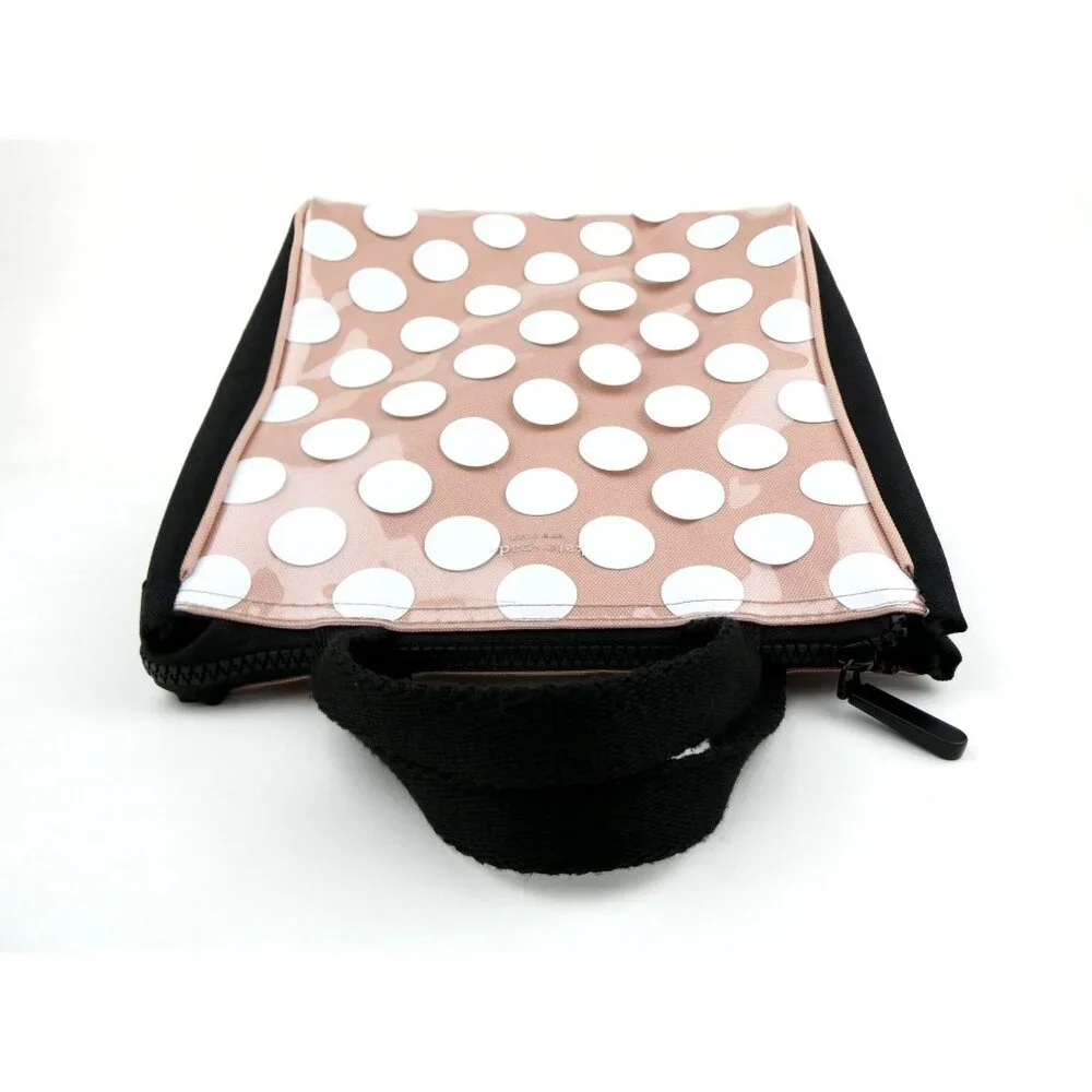 Kate Spade New York Polka Dot Vinyl Coated Canvas Small Lunch‎ Tote Bag